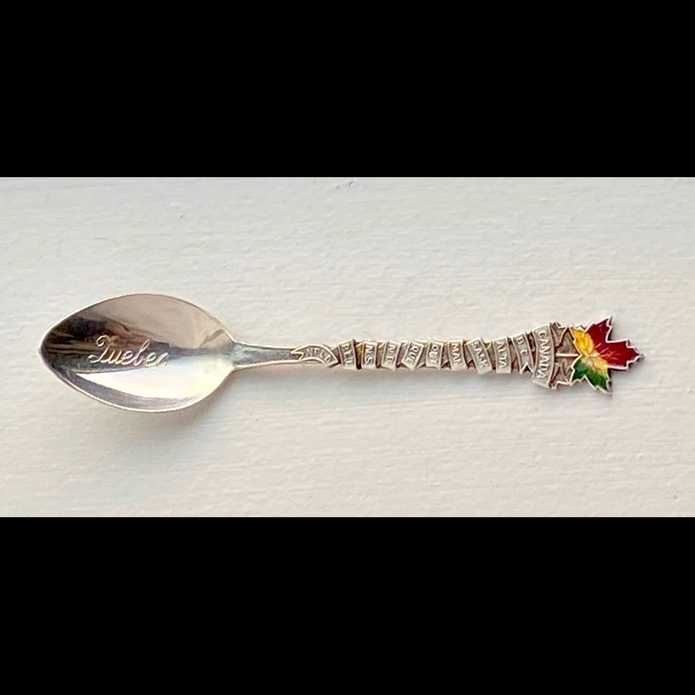 Sterling Silver Quebec BM Co Souvenir Spoon.
